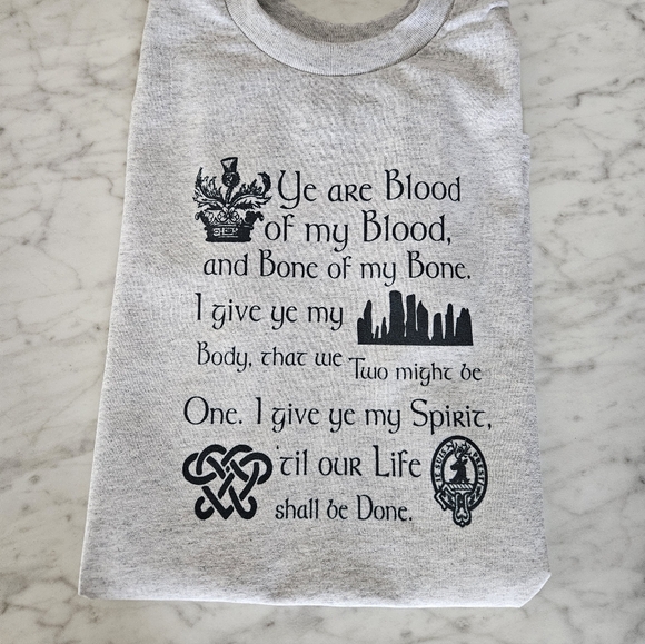 Gildan Tops - Outlander shirt jamie fraser claire cute popular blood of my blood